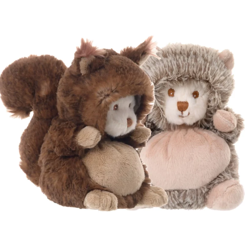 ZIGGY OURSON A CAPUCHE  EN PELUCHE  BUKOWSKI- BRUNIS ECUREUIL