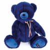 Peluche Ours Bleu Marine Maïlou Tradition - Fabriquée En France - Taille 50 Cm