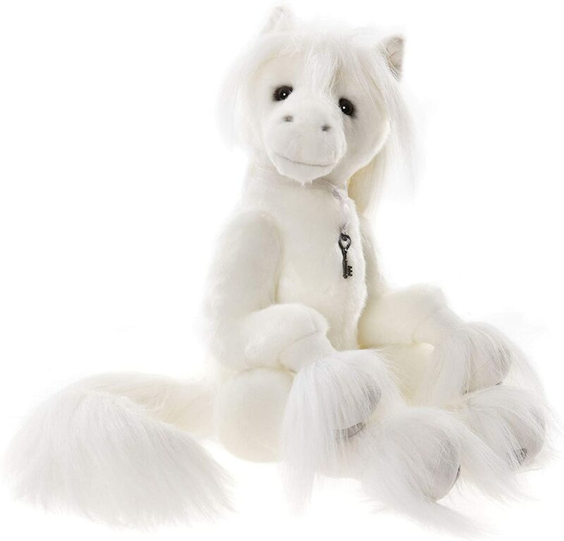 Cheval Blanc en Peluche Hanover