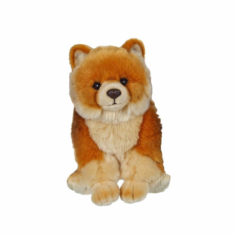 PELUCHE CHIEN LOULOU DE POMERANIE ASSIS 30 CM ANIMA