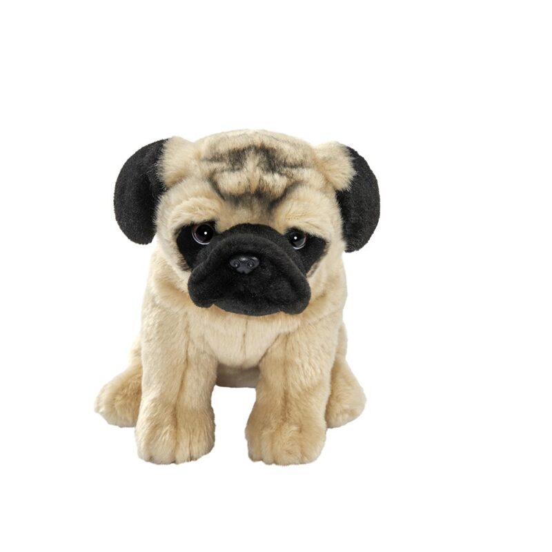 Chien Carlin en peluche assis - Anima - 30cm