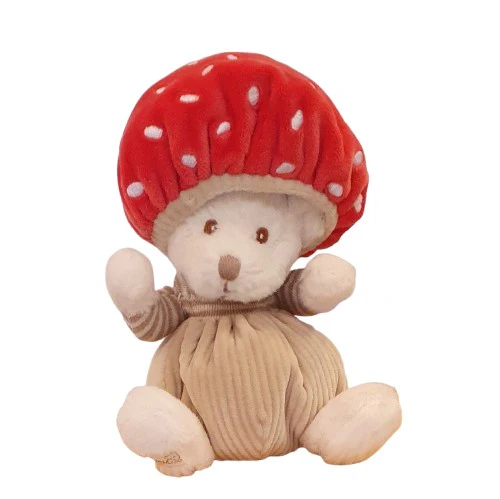 ZIGGY OURSON A CAPUCHE  EN PELUCHE  BUKOWSKI MUSHROOM
