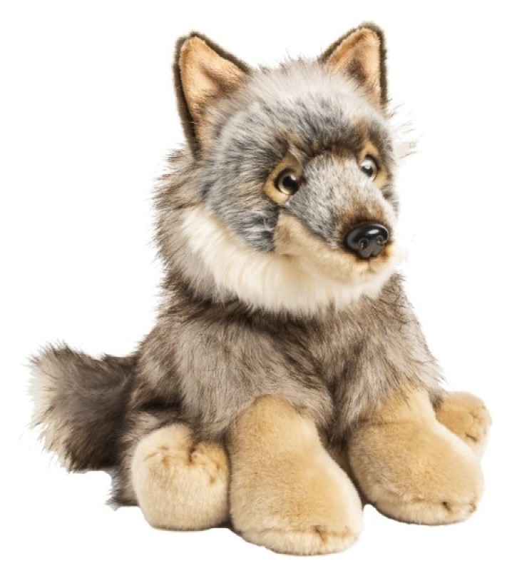 PELUCHE LOUP ASSIS  ANIMA  30 CM