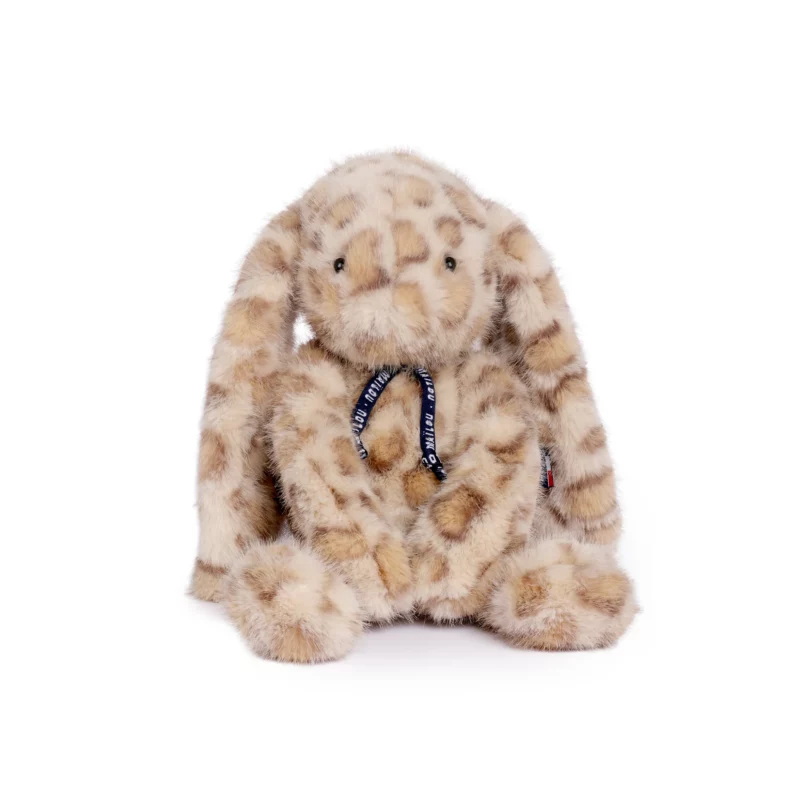LAPIN LEO CREAMY peluche made in France  - MAILOU Tradition - 37 CM